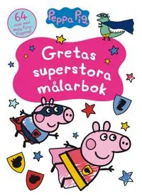 Produktfoto för Greta Gris Gretas superstora målarbok