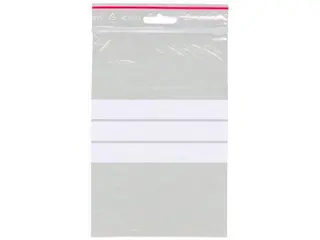Produktfoto för GRIPPIE Blixtlåspåse med skrivfält 120x180mm