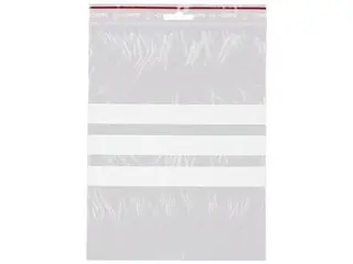 Produktfoto för GRIPPIE Blixtlåspåse med skrivfält 170x230mm
