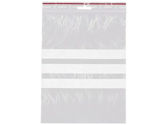 Alternativ bild 0 för GRIPPIE Blixtlåspåse med skrivfält 170x230mm