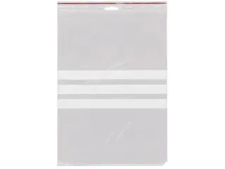 Produktfoto för GRIPPIE Blixtlåspåse med skrivfält 230x320mm