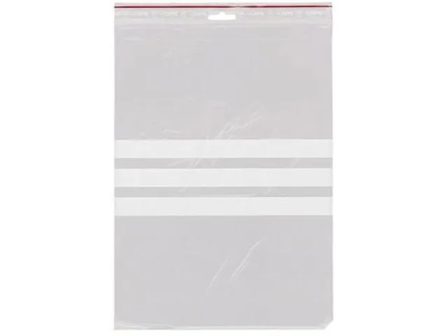 Alternativ bild 0 för GRIPPIE Blixtlåspåse med skrivfält 230x320mm
