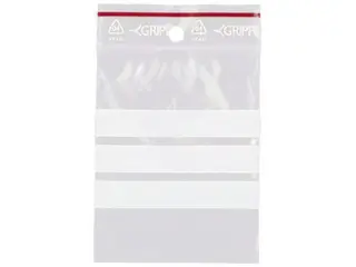 Produktfoto för GRIPPIE Blixtlåspåse med skrivfält 60x80mm