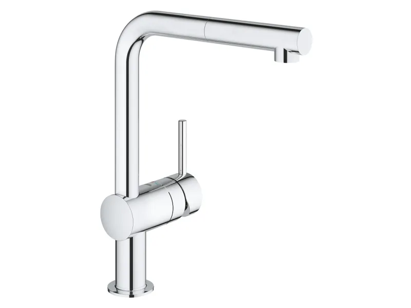Alternativ bild 0 för GROHE 32168 000, Krom, Hävarm, Single, Keramiska, 4,6 cm, 360°