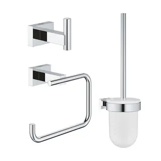 Produktfoto för GROHE 40757001, Krom, Glas, Metall, Modern, 3 styck