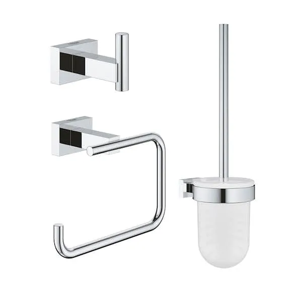 Alternativ bild 0 för GROHE 40757001, Krom, Glas, Metall, Modern, 3 styck