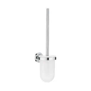 Produktfoto för GROHE Essentials, Toalettborste och hållare, Krom, Glas, Metall
