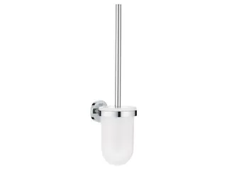 Produktfoto för GROHE Essentials, Toalettborste och hållare, Krom, Glas, Metall
