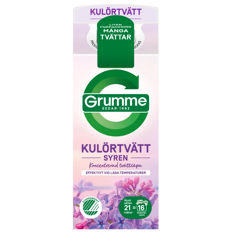 Bild 1 för Grumme Flytande Kulörtvätt Syren 750 ml