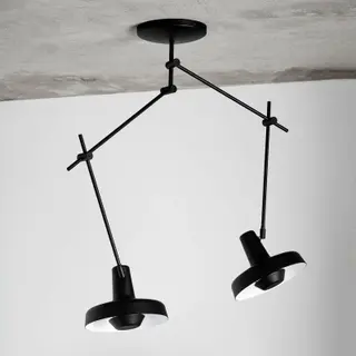 Produktfoto för Grupa Products - Arigato Taklampa Dubbel Svart Grupa
