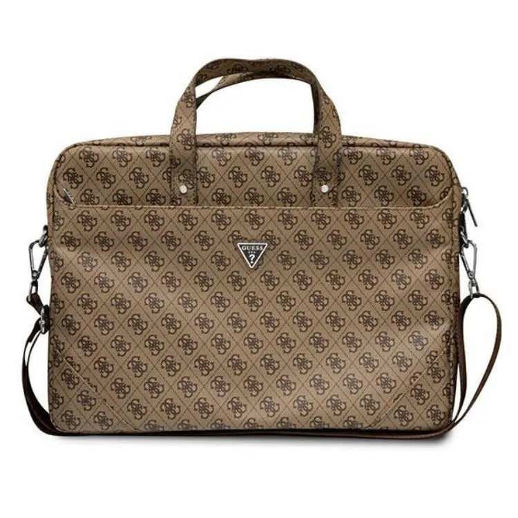 Alternativ bild 0 för Guess Bag Guess Bag GUCB15P4TW 16 brown/brown Saffiano 4G Hot Stamp Triangle Logo