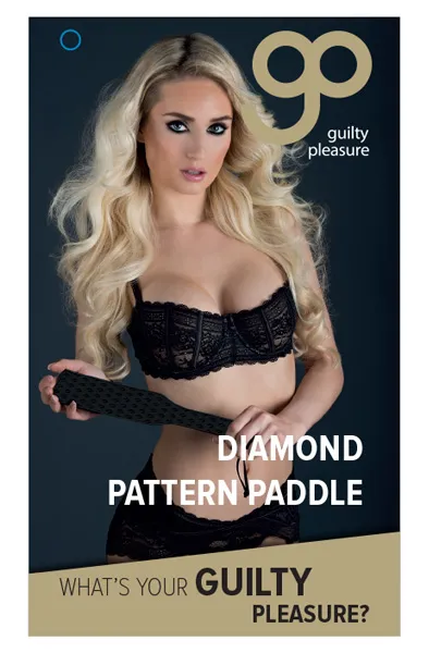 Bild 2 för Guilty Pleasure Diamond Pattern Paddle BDSM Paddel