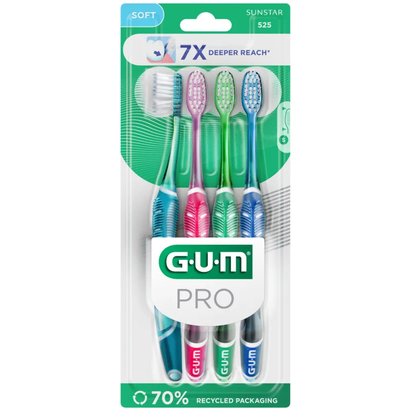 Bild 1 för GUM Gum Technique Pro 4 st