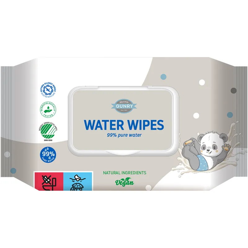 Bild 2 för Gunry Baby Water Wipes 63-pack