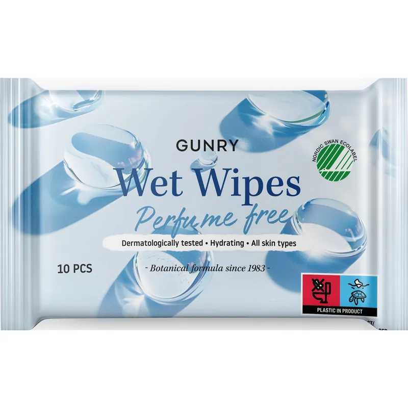 Bild 2 för Gunry Wet Wipes Perfume Free  10 st