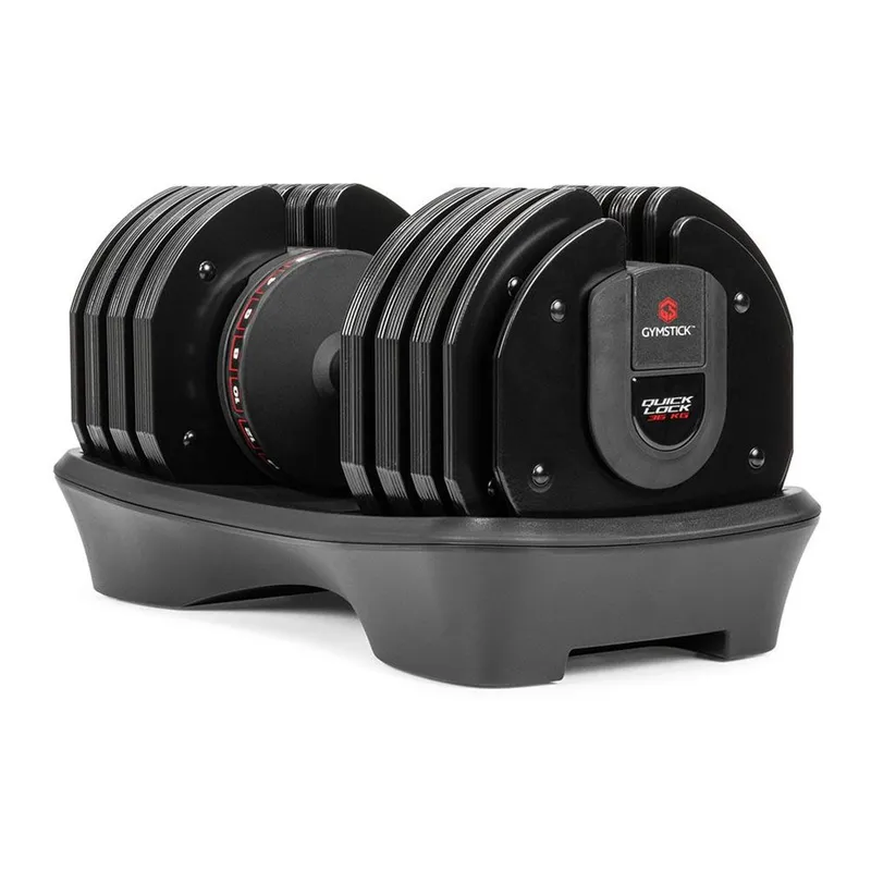 Bild 1 för Gymstick Quick-Lock Dumbbell 36 kg, Justerbara hantlar