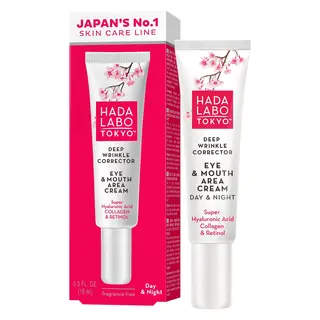 Produktfoto för Hada Labo Tokyo Deep Wrinkle Corrector Eye & Mouth Area Cream 15 ml