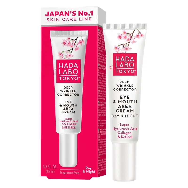 Bild 1 för Hada Labo Tokyo Deep Wrinkle Corrector Eye & Mouth Area Cream 15 ml