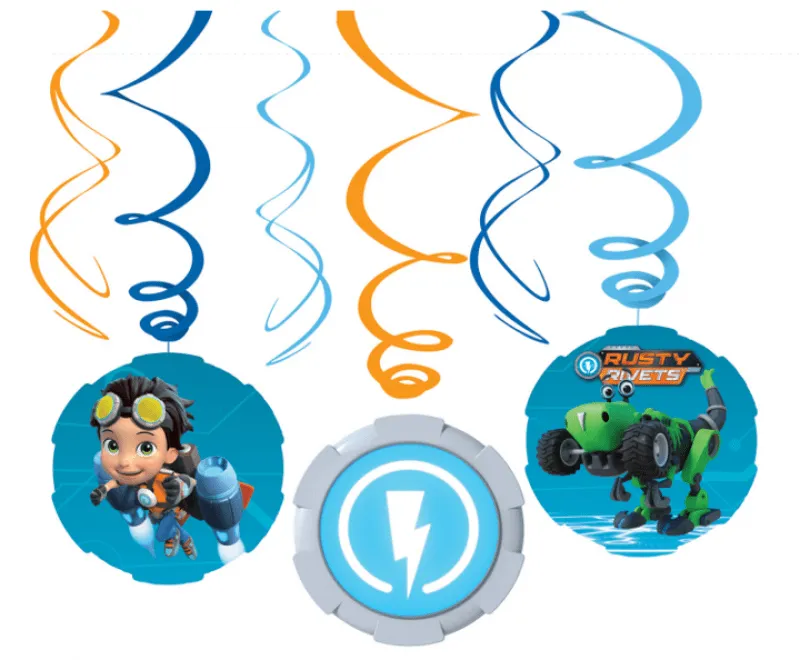 Alternativ bild 0 för Hängande dekoration Rusty Rivets 6-pack