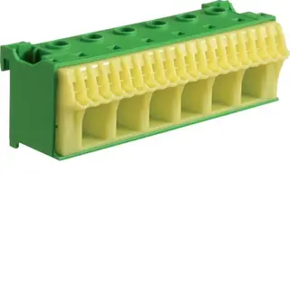 Produktfoto för HAGER Terminalblock KN26E PE 6+20 gul/grön QC