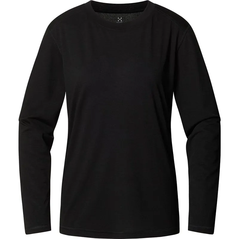 Bild 1 för Haglöfs Kaise Wool LS Tee Women True Black