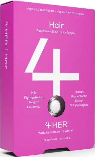 Produktfoto för 4 HIM & HER 4Her Hair 60 tabletter