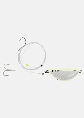 Produktfoto för Halibut Anti-Twist Rig Glow 450 g Meteset Hälleflundra