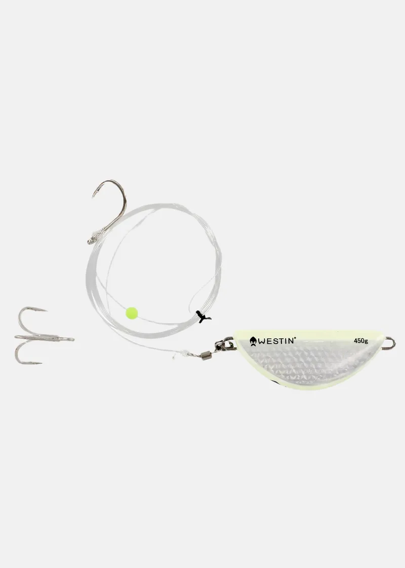 Bild 1 för Halibut Anti-Twist Rig Glow 450 g Meteset Hälleflundra