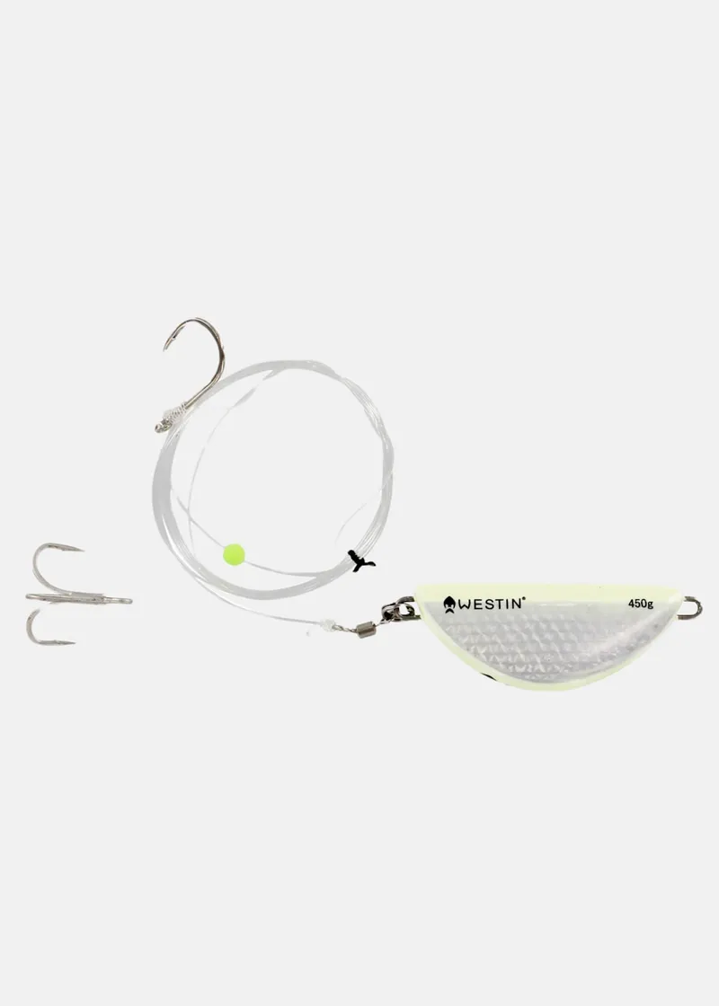 Bild 2 för Halibut Anti-Twist Rig Glow 450 g Meteset Hälleflundra