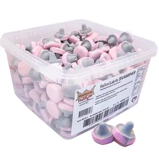 Produktfoto för Hallon & Lakrits Svamp Lösgodis 1 kg