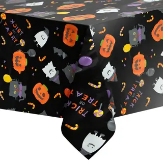 Produktfoto för Halloween Bordsduk Svart 137x274cm