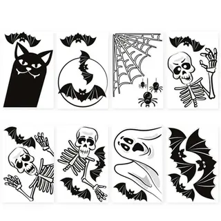 Produktfoto för Halloween Fönsterklistermärken - Olika Motiv