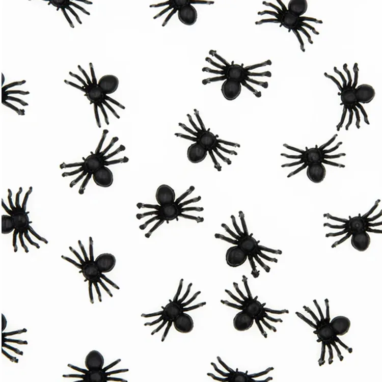 Alternativ bild 0 för Halloween Konfetti Svarta Spindlar 100-pack