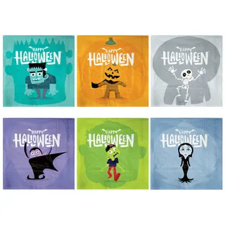 Produktfoto för Halloween Monster Servetter 12-pack