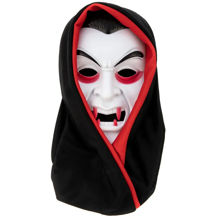 Alternativ bild 0 för Halloween Vampyrmask Med Huva 43x18cm