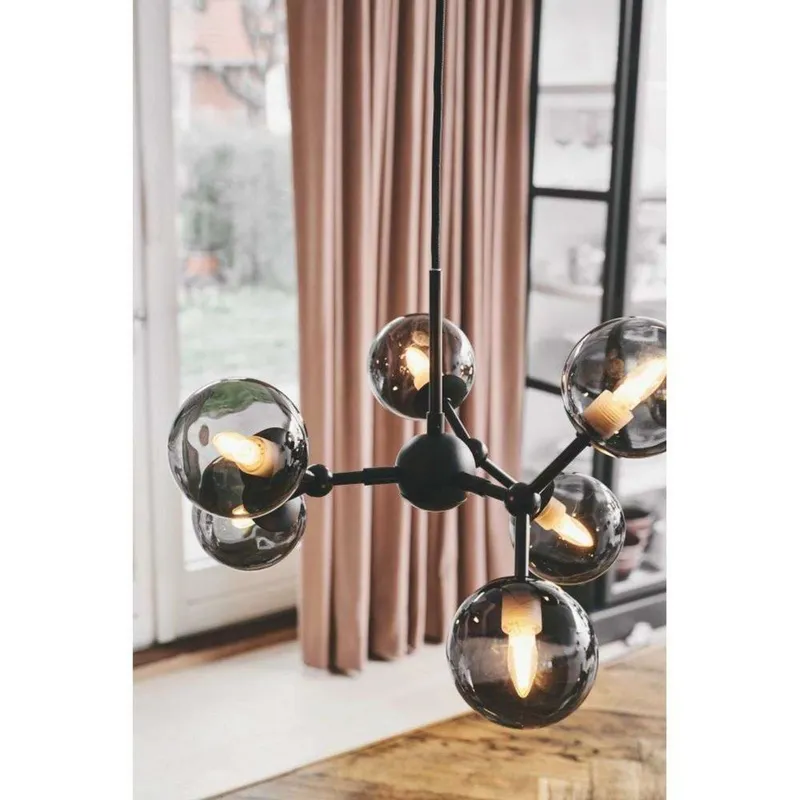 Bild 1 för Halo Design - Atom 6 Taklampa Black/Smoke Halo Design