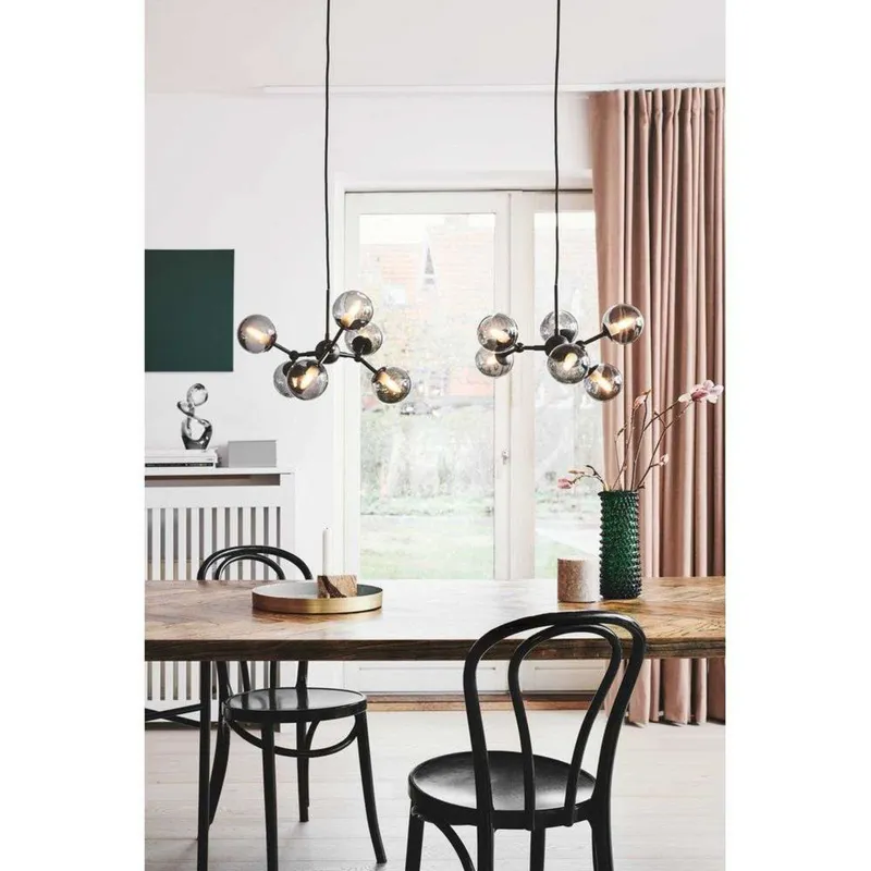 Bild 2 för Halo Design - Atom 6 Taklampa Black/Smoke Halo Design