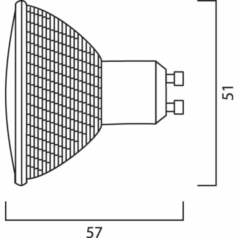 Bild 2 för Halogenlampa PAR16 35W GU10 38°