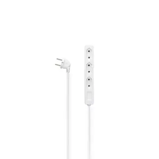 Produktfoto för Hama 00223020, 3 AC-utgångar, 2,5 m, Kabel, Vit