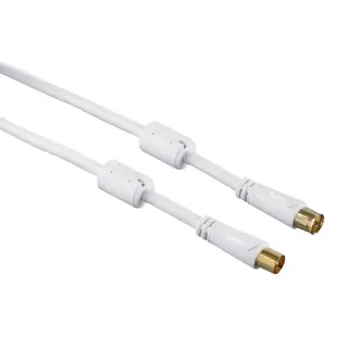 Produktfoto för Hama Antenna Cable Coax Male - Coax Female Gold-Plated 1.5m 100 DB