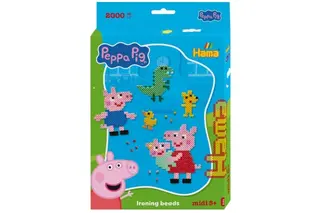 Produktfoto för HAMA Beads Hama - Midi Hängande låda Peppa Pig + Lillasyster (387976)