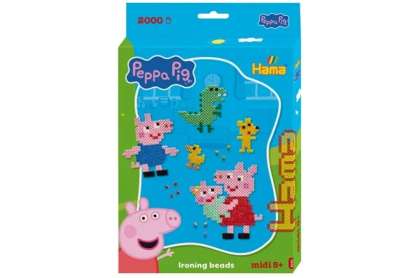 Alternativ bild 0 för HAMA Beads Hama - Midi Hängande låda Peppa Pig + Lillasyster (387976)