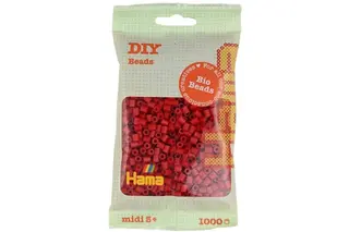 Produktfoto för Hama Bio Iron-on Beads - Dark Red (022) 1000 pcs.