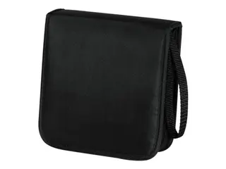 Produktfoto för Hama CD Wallet Nylon 20 - Plånbok för CD-/DVD-skivor - 20 skivor - nylon - svart
