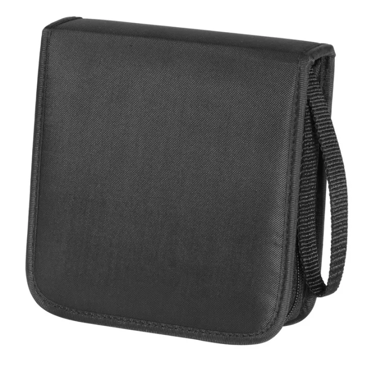 Alternativ bild 0 för Hama CD Wallet Nylon 20 - Plånbok för CD-/DVD-skivor - 20 skivor - nylon - svart
