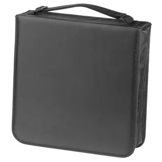 Produktfoto för Hama CD Wallet Nylon 208 - Plånbok för CD-/DVD-skivor - 208 skivor - nylon - svart