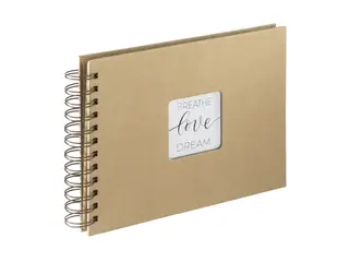 Produktfoto för Hama "Craft" Spiral Album 24 x 17 cm 40 Kraft Paper Pages