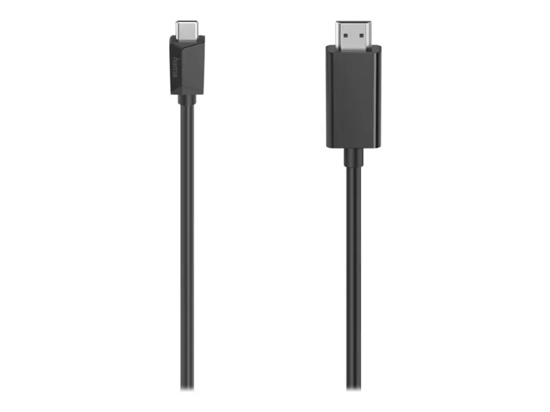Alternativ bild 0 för Hama Essential Line - Adapterkabel - 24 pin USB-C hane till HDMI hane - 1.5 m - svart - stöd för 4K (3840 x 2160)