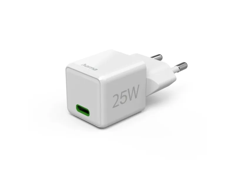 Alternativ bild 0 för Hama Fast Charger USB-C Super-Mini Charger PD 25W White