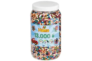 Produktfoto för Hama Fuse Beads in Pot - Mix (58) 13.000pcs.